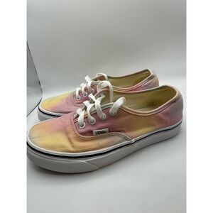 Vans Authentic Tie Dye Multi Color Canvas Low Top Sneakers Womens 7 Mens 5.5‎